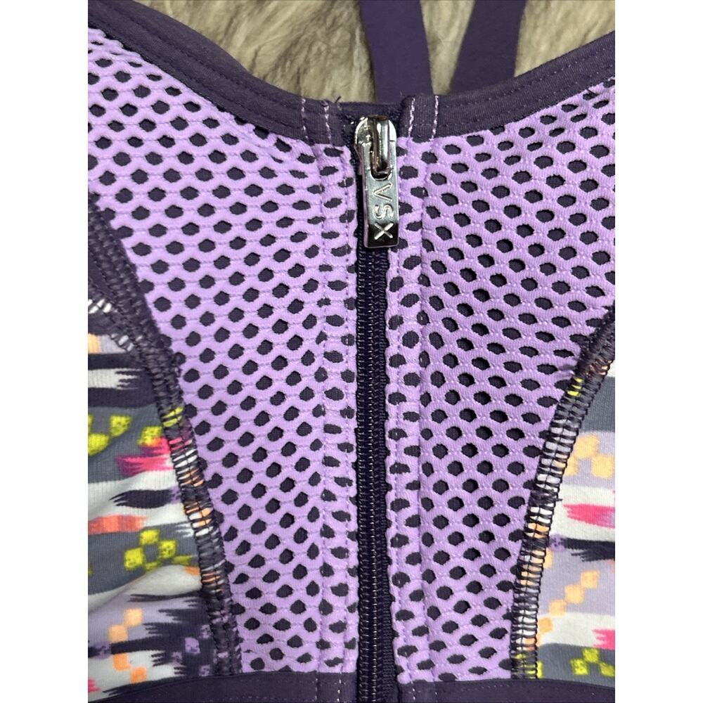 Victoria's Secret VSX Sport front-zip underwire racerback sports bra 34c workout - Picture 2 of 9